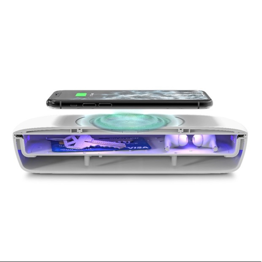 NIB Mophie UV Sanitizer with 10w Wireless Charging Lid - Picture 6 of 7